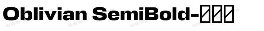 Oblivian SemiBold字体转换